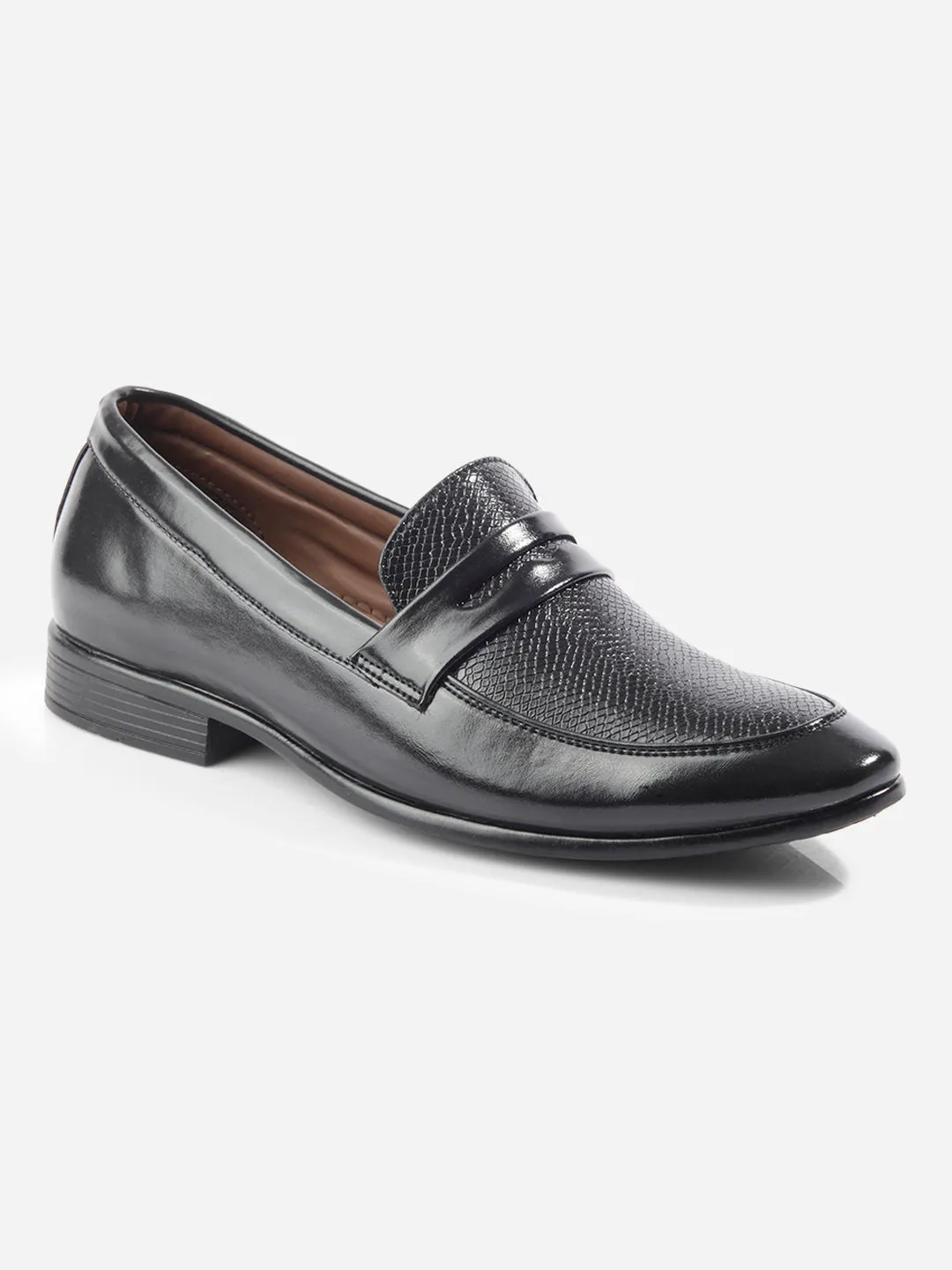 Men's Black Regular Toe Slip On Formal (IX1074)