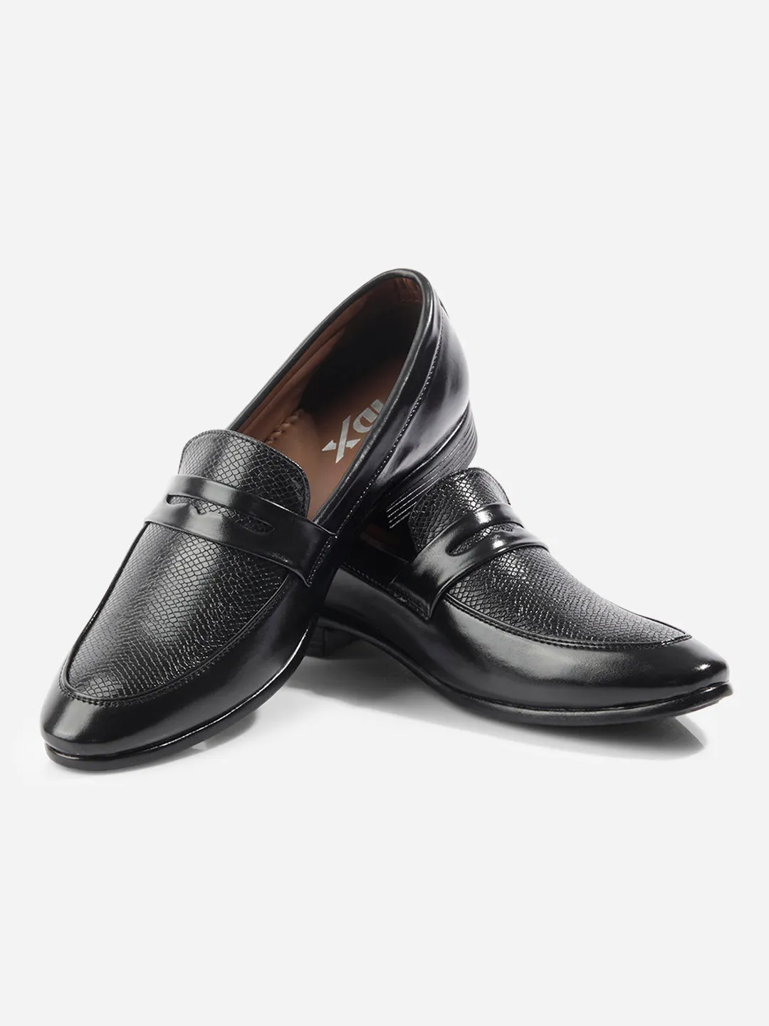 Men's Black Regular Toe Slip On Formal (IX1074)