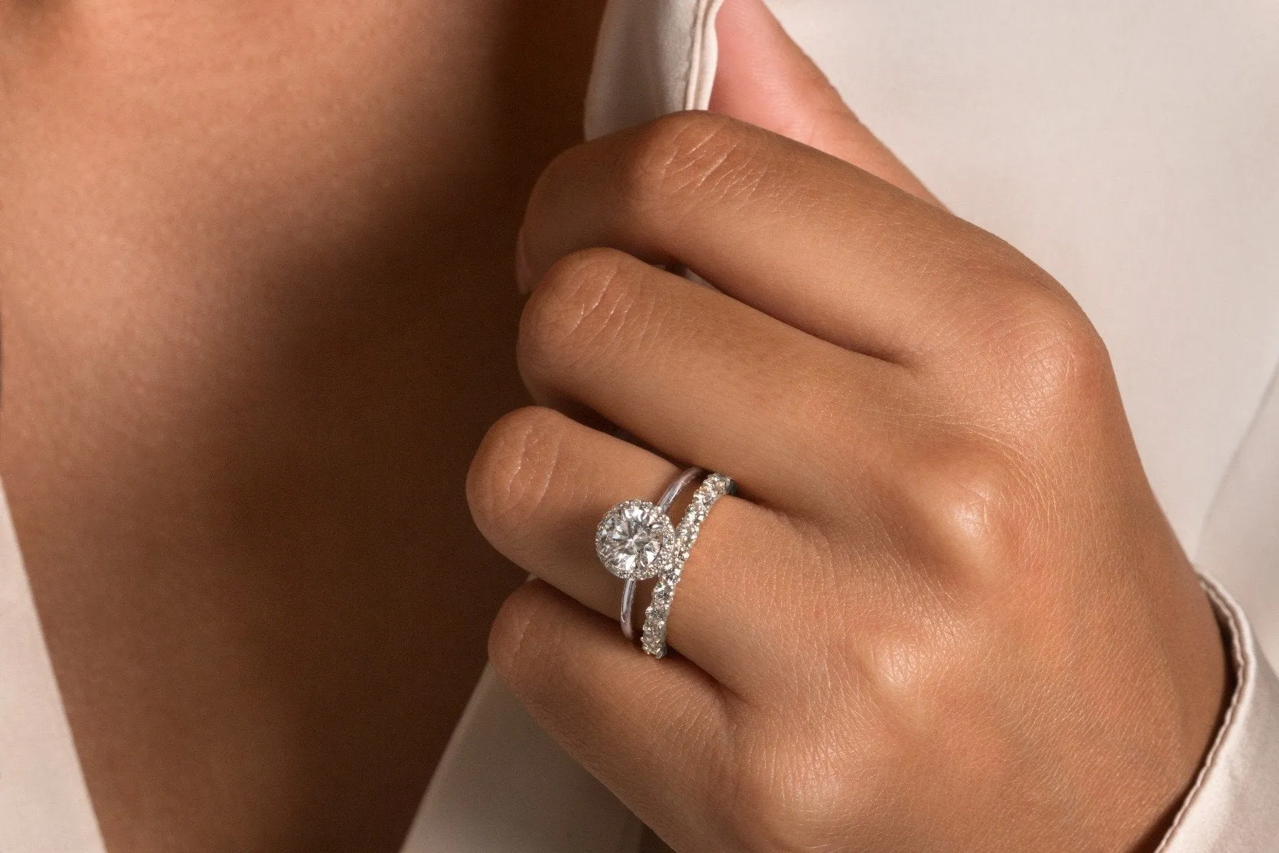 Pave Diamond Halo Ring Mount