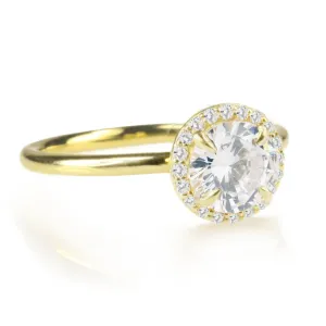 Pave Diamond Halo Ring Mount