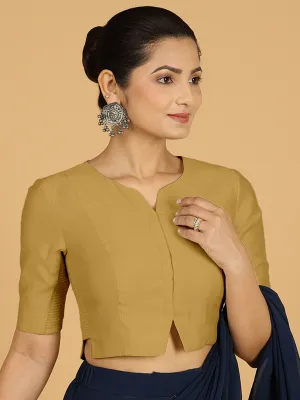 Rekha x Rozaana | Long Saree Blouse in Dijon Mustard