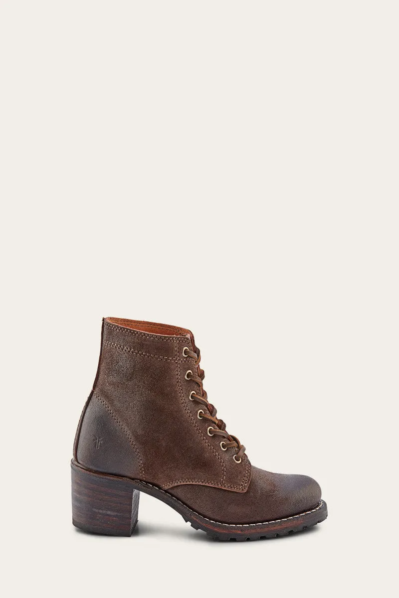 Sabrina 6G Lace Up-Dark Brown-LTP