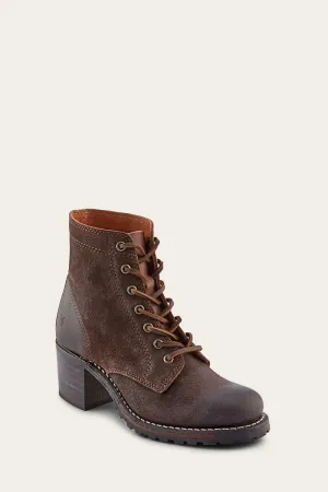 Sabrina 6G Lace Up-Dark Brown-LTP