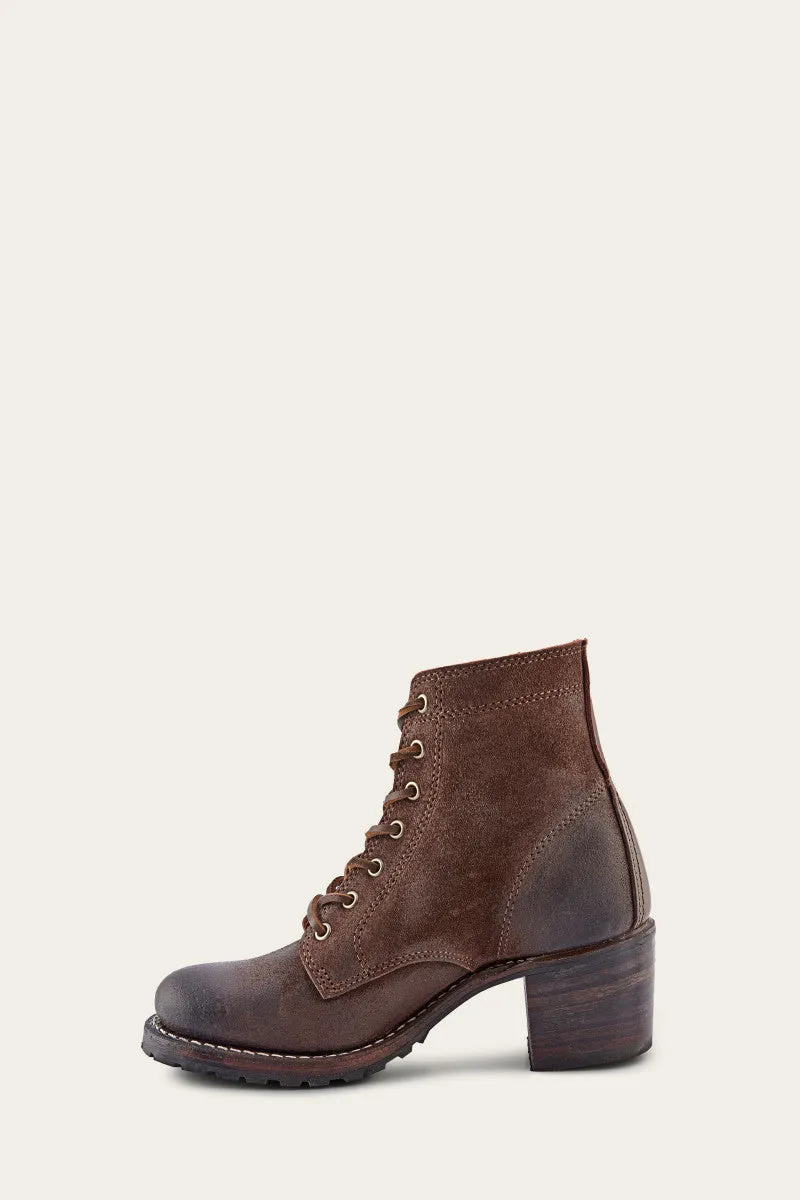 Sabrina 6G Lace Up-Dark Brown-LTP