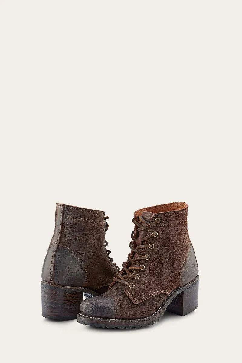 Sabrina 6G Lace Up-Dark Brown-LTP