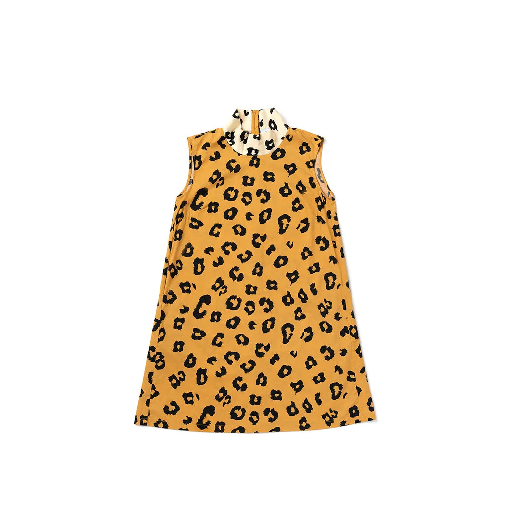 Sleeveless Mod Dress - Cheetah