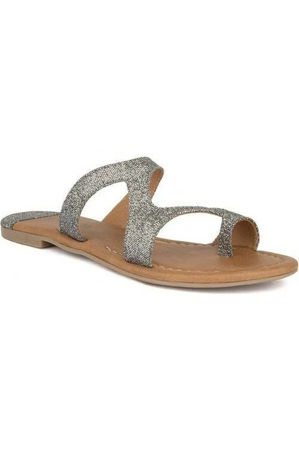 SOLES Shimmering Metallic Laser Cut Party Flat - Sparkle with Every Step