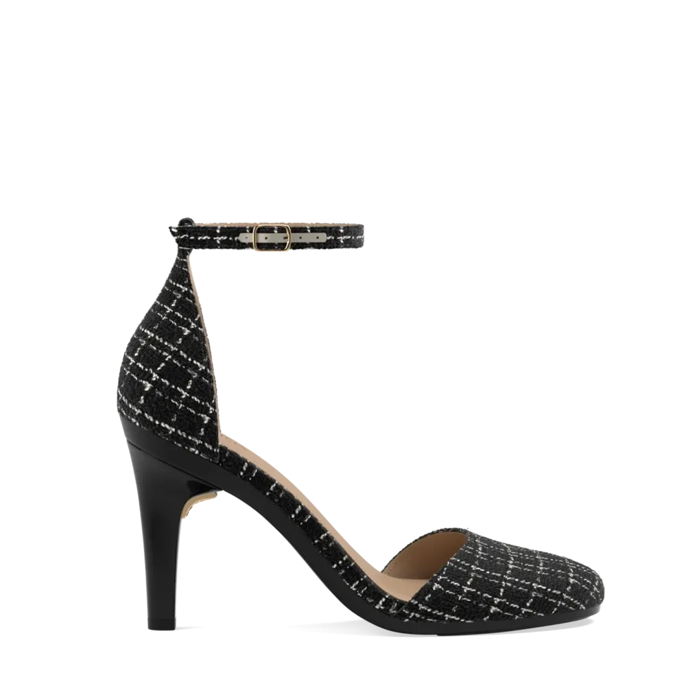 The Jocelyn - Coal Tweed 4 Stiletto