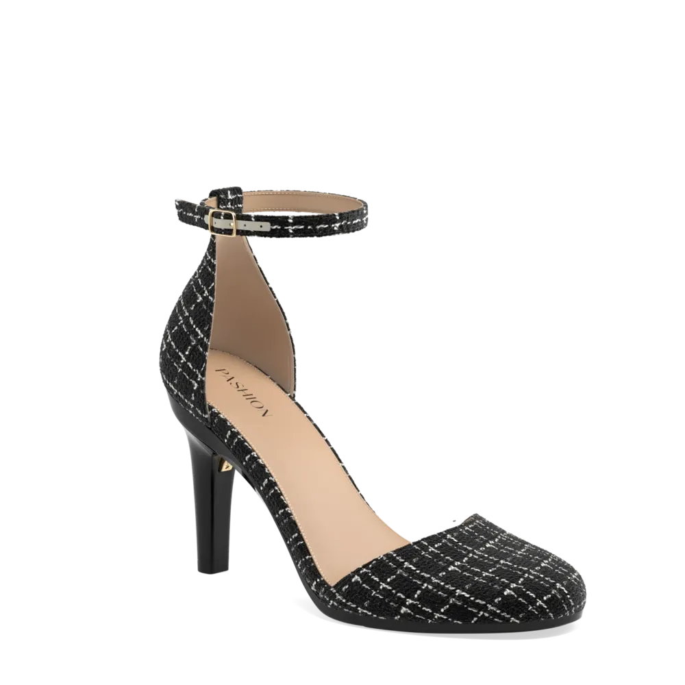 The Jocelyn - Coal Tweed 4 Stiletto