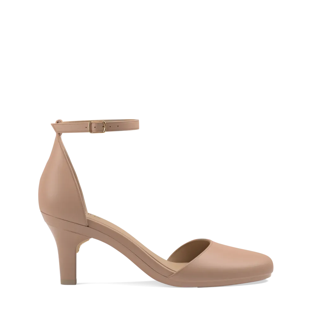 The Jocelyn - Latte Leather 3 Stiletto