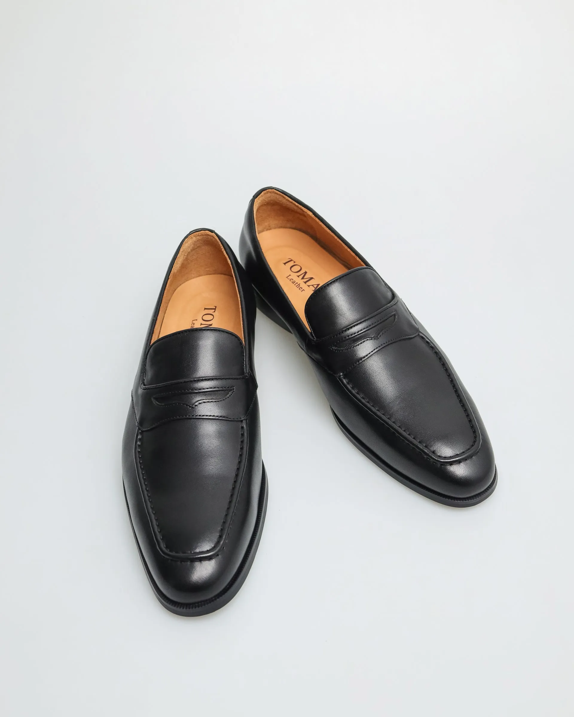 Tomaz F354 Men's Penny Loafers (Black)