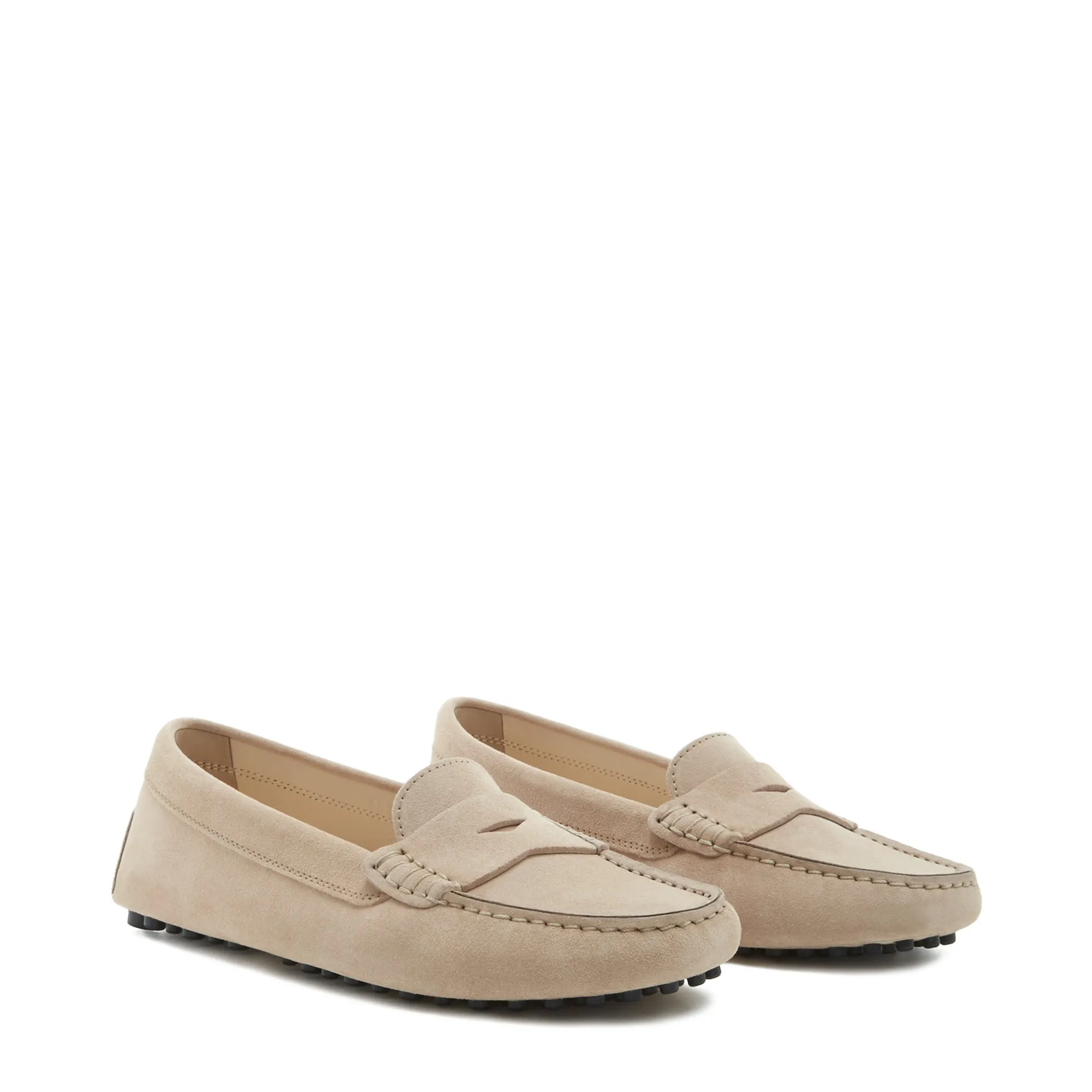 Vendôme Marie beige suede moccasins